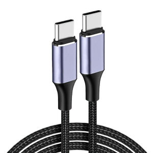 100W Type C To Type C Cable USB C PD 5A Fast Charging Charger Cord for iPhone 16 Xiaomi POCO F3 Samsung Redmi Macbook 2M 3M Long