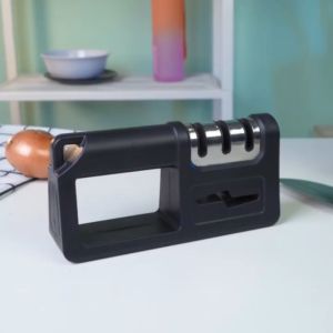 HOMIX Alat Pengasah Pisau Rumah Tangga Multi-fungsi & Gunting 4 Kepala Asah Knife Sharperner Penajaman Cepat