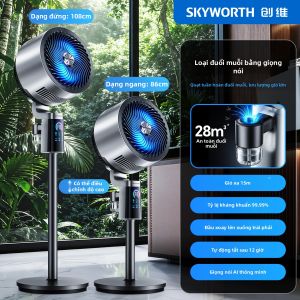 SKYWORTH | Quạt Sàn Gió Mạnh Ít Ồn Điều Khiển Giọng Nói