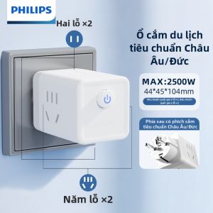 Philips | Bộ Chuyển Đổi Du Lịch Đa Quốc Gia EU