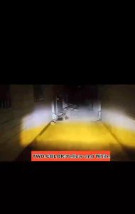 MOFOX 1Pair ZX2 Laser Gun Dual Color Mini Driving Light Full Sets 40W High/Low Beam Motorcycle LED Work Lights MDL Auxiliary Light Spotlight V7 MDL lazer gun driving light