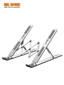 น้ำหนักเบา ที่วางโน๊ตบุ๊ค ขาตั้งโน๊ตบุ๊คพกพา ขาตั้งจอคอม ที่วางโน๊ตบุ๊ค วางโน๊ตบุ๊ค อลูมิเนียม พับเก็บได้ ปรับได้
