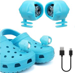 Hole Shoes Light Light Shoe Buckle Accessories Light Searchlight Shoe Ornament LED Flashlight Crocs Luminescent Lamp