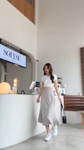 AL พร้อมส่ง กระโปรงหางปลา กระโปรงสไตล์Y2K งานซิปข้าง