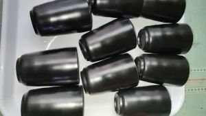 Ly / cốc nhựa melamine nhám đen uống nước trà đá 300ml Ø 7.7 x 7.4 cm - LY31N