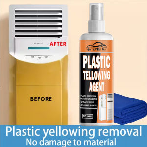 Plastic Yellowing Remover & AC Panel Restorer - Non-Damaging Formula Safe for Electronics Restores Faded White to Original