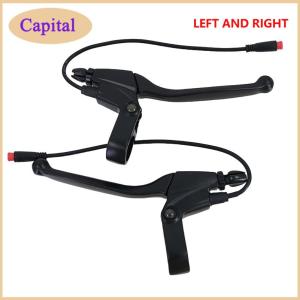 1 Pair Bike Brake Levers For Electric Bike Parts Power Cut-Off Brake Levers Waterproof Connector E-BIke Handlebar Accessories