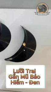 Lưỡi Trai Nhựa Gắn Mũ Bảo Hiểm - Nón Bảo Hiểm - Màu Đen