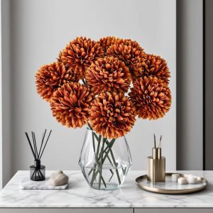 Artificial Flowers Silk Dandelions Hydrangea Home Vase Garlands Wedding Bouquet Bridal Holidays Autumn Decorations Party 5/10pcs