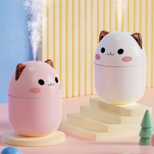 มาใหม่ล่าสุด เครื่องพ่นไอน้ำสุดน่ารัก 200ml. เครื่องพ่นอโรม่า มีไฟ LED เครื่องทำความชื้น ขนาดพกพา