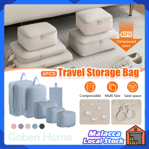 6-Piece Set Storage Bag Luggage Separation Clothing Bag Travel Compression Packing Organizer Storage Bag