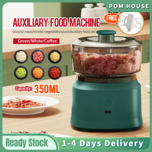 【Malaysia +Gift】Meat Grinder 304 Stainless Steel Meat Grinder Chopper Blender Food Processor Meat Mincer Multifunctional Vegetable Meat Garlic Chili Grinder Serbaguna Pengisar daging 绞肉机
