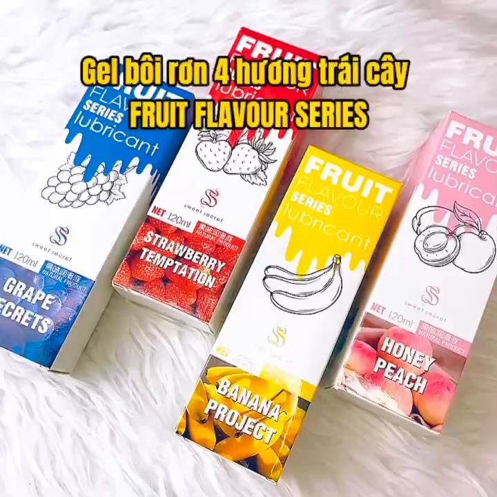 Gel bôi trơn hương trái cây nhiều vị OLO Fruit Flavour gốc nước an toàn, dễ sử dụng - 120ml