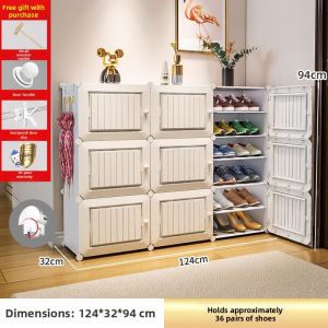 Dustproof Storage Multi-layer Plastic Shoe Rack