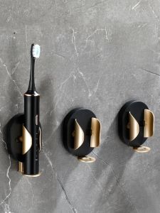 Wall-mounted No-drill Gravity-sensing Toothbrush Holder