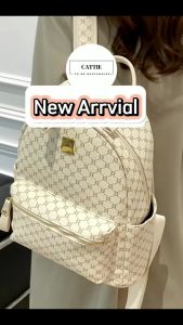 Balo Da Thời Trang Balô da Lv Da Pu Cao Cấp Balo mc Cặp Đi Học Đi Chơi Balo Đựng Laptop 14 Inch CATTIE CB023