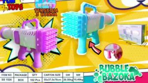 (BISA COD) PROMO 25 MATA Mainan Anak Bubble Gun Bazoka