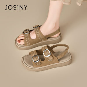Josiny | Vintage Thick Sole Birkenstock Style Sandals Soft Bottom
