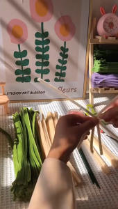 100PCS Fuzzy Wลวดกำมะหยี่ 43 สี 100 เส้น สำหรับงานฝีมือ DIY ขนฟูนุ่ม ดัดง่าย ราคาดี