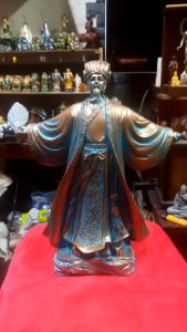 Tượng khổng minh đón gió đông bằng bột đá cao cấp. Thần thái.