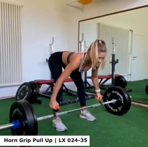 SPEEDS Horn Fitness Handles Grip Fitnes Handle Pull Up Weight Lifting Kelengkapan Latihan Gym 024-35