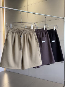 กางเกงขาสั้นผู้ชายทรงหลวมสบาย ๆ ผ้าผสมลูกไม้เนื้อนุ่ม ทรงหลวม 5 จุด กางเกงขายาวทรงหลวมสบาย ๆ สำหรับฤดูร้อน