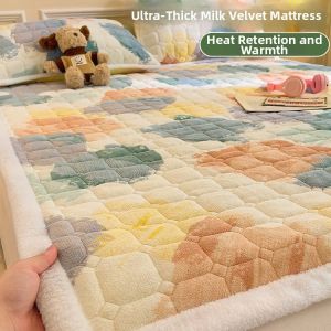 Thickened Warmth Bed Pad Milk Velvet