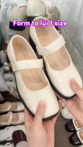 (Fom to đặt lùi 1 size) Giày Búp Bê Quai Ngang Đế Bệt Nữ Tính – Phong Cách Vintage Thời Trang 2025