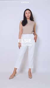 Celana Wanita Panjang Basic Tapered Highwaist: Elsie Pants