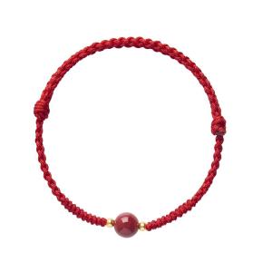 QINGXIANGTAI | Good Fortune Red Vermilion Beaded Bracelet