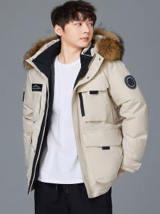 Paul down Jacket Thickened Goose down Parka for Couples Outdoor Workwear Extreme Cold Winter Windproof Warm Mens Coat