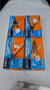 คีมหนีบ คีมถ่าง ขนาด 7นิ้ว คีมถ่างแหวน หุบแหวน คีมหนีบตรง ยี่ห้อ META