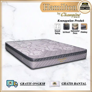 Springbed Kasur Bonnel Spring Plushtop (Springbed Saja) - Champion Springbed Hamilton [JABODETABEK]
