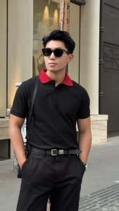 [NEW COLLECTION] Áo Polo Nam AKUBA Tay Ngắn Form Slim Cổ Bẻ Phối Màu Chất Cotton Thấm Hút Tốt | 01HE1382