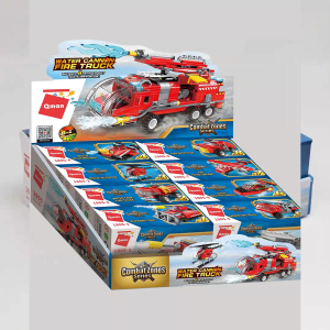 1805 - QMAN Đồ chơi lắp ráp Qman Water Cannon Fire Truck (giao lẻ ngẫu nhiên)