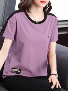 QIAOXIZI | New Summer Loose T-Shirt for Middle-aged Women