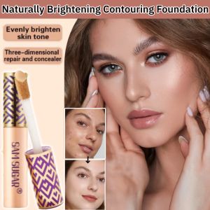 Naturally Brightening Concealing And Contouring Foundation Waterproof Concealer Strong Long-Lasting Makeup