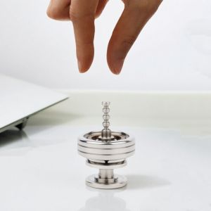 ของเล่นหมุนโลหะ 2-in-1 ไจโรสโคป หมุนได้ ทนแรงกด ทำจากสแตนเลส เหมาะสำหรับผู้ใหญ่และเด็ก เป็นของขวัญ