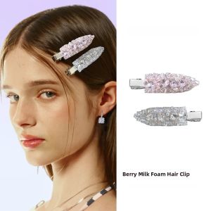 Shiny Full Diamond Crystal Hair Clip Seamless Duckbill Clip Forest System Elegance Side Clip Hair Accessories Fashionable Hair Grips