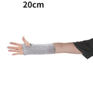 1/2Pcs Level 5 HPPE Cut Resistant Anti-Puncture Work Protection Arm Sleeve Cover Cut-resistant Arm Sleeve ED-shipping