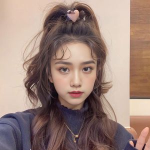 กิ๊บติดผมหางม้าสูงสำหรับผู้หญิง 2025 กิ๊บติดผมทรงกลมไม่ยุบ กิ๊บติดผมสำหรับตกแต่งผมแบบครึ่งหัว ทรงที่ไม่ซ้ำใคร