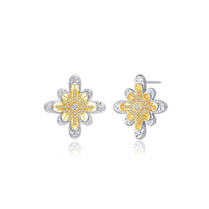 Fireworks Inspired Engraved Earrings Necklace
