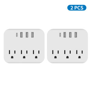US Power Outlet 3AC 3USB 1C with Surge Protection UL Certified Top Phone Holder Suitable for Home Travel Use