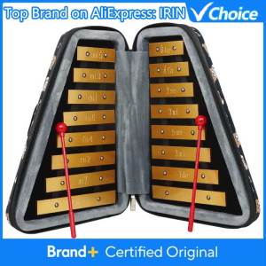 IRIN | IRIN 16 Note Glockenspiel AF-40/60 16 Keys Aluminum Plate Xylophone Metallophone Early Educational Musical Instrument