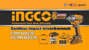 INGCO 20V 2 IN 1 CORDLESS IMPACT WRENCH & DRIVER | BRUSHLESS MOTOR | CIWLI20236