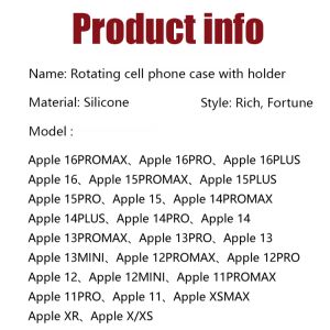 【Wealthy Fortune】Spinner Phone Case With Stand Camera Full Package Enhance Protection Drop-resistant Shockproof Alleviate Fidgety Spinner Stand Holder