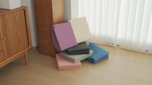 Goldstar  4mm thick convenient yoga mat soft anti slip EVA ultra light indoor fitness exercise foldable gym Pilates mat