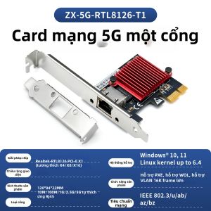 LIANGUO | Thẻ Mạng 10GbE Hai Cổng PCI-E Cho PC Máy Chủ NAS