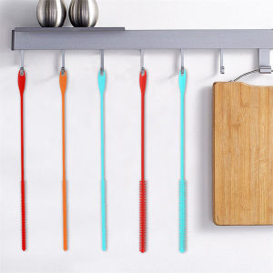 6/8mm Silicone Straw Brush: Extra Long & Bendable