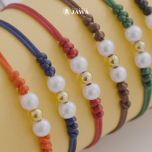 Gelang Tali Emas Mutiara Kecil Kadar 10 Karat Toko Mas Jawa